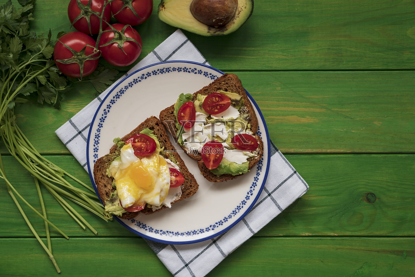 新鲜简单的早餐照片摄影图片