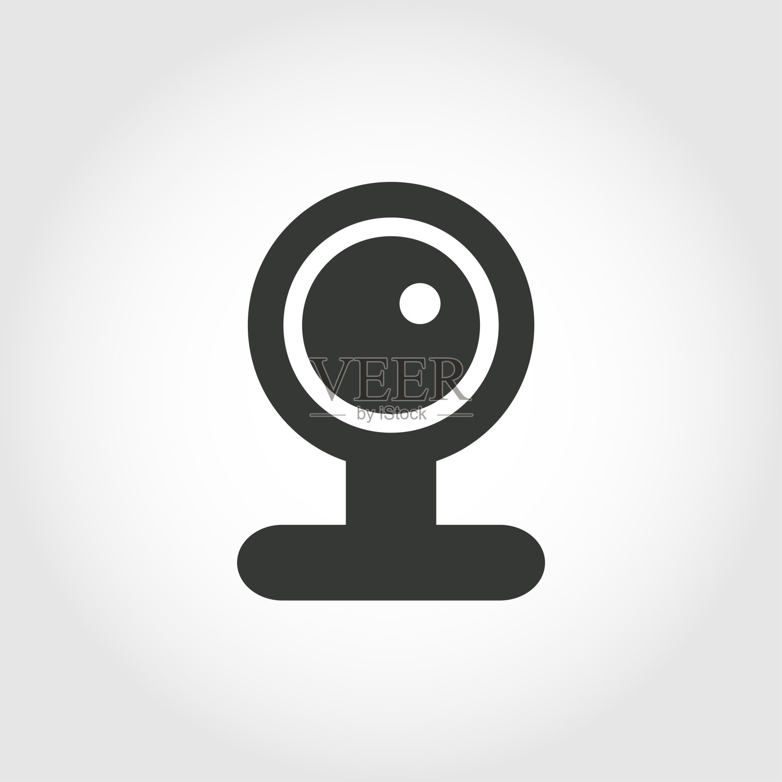 简单的安全摄像头图标设计元素图片