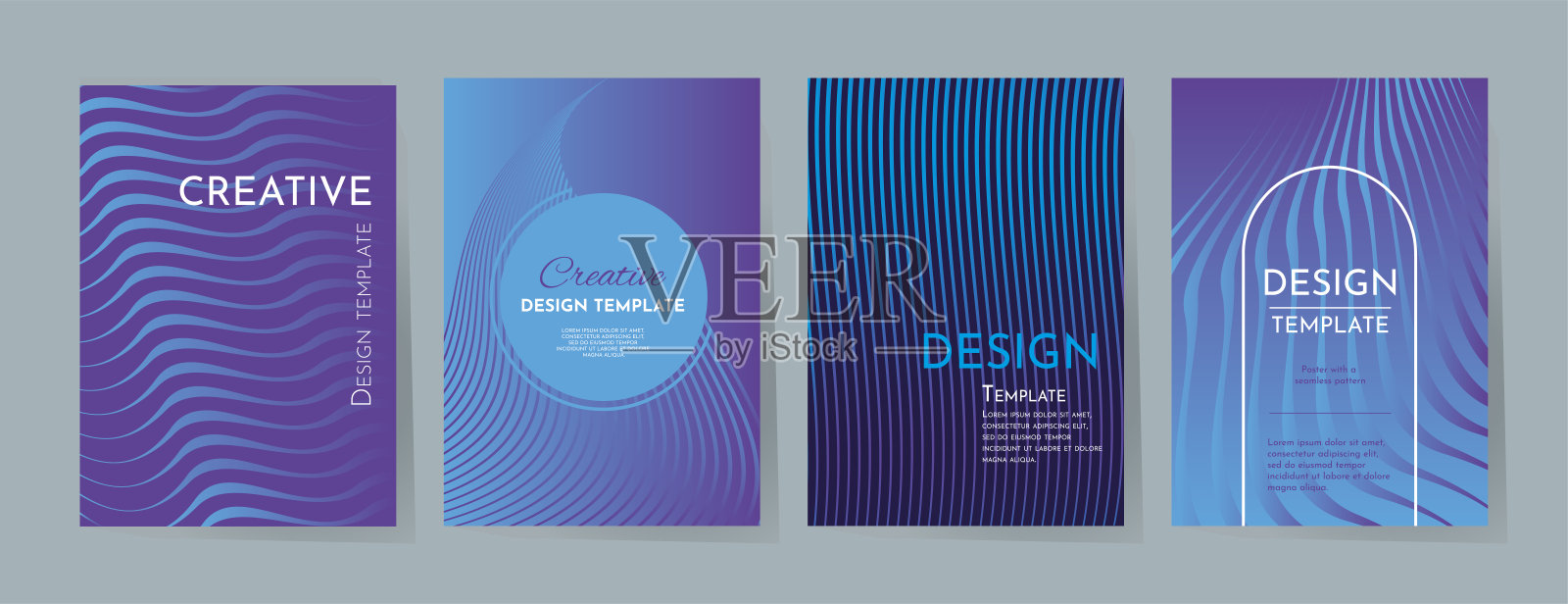 一套现代封面设计。设计模板素材