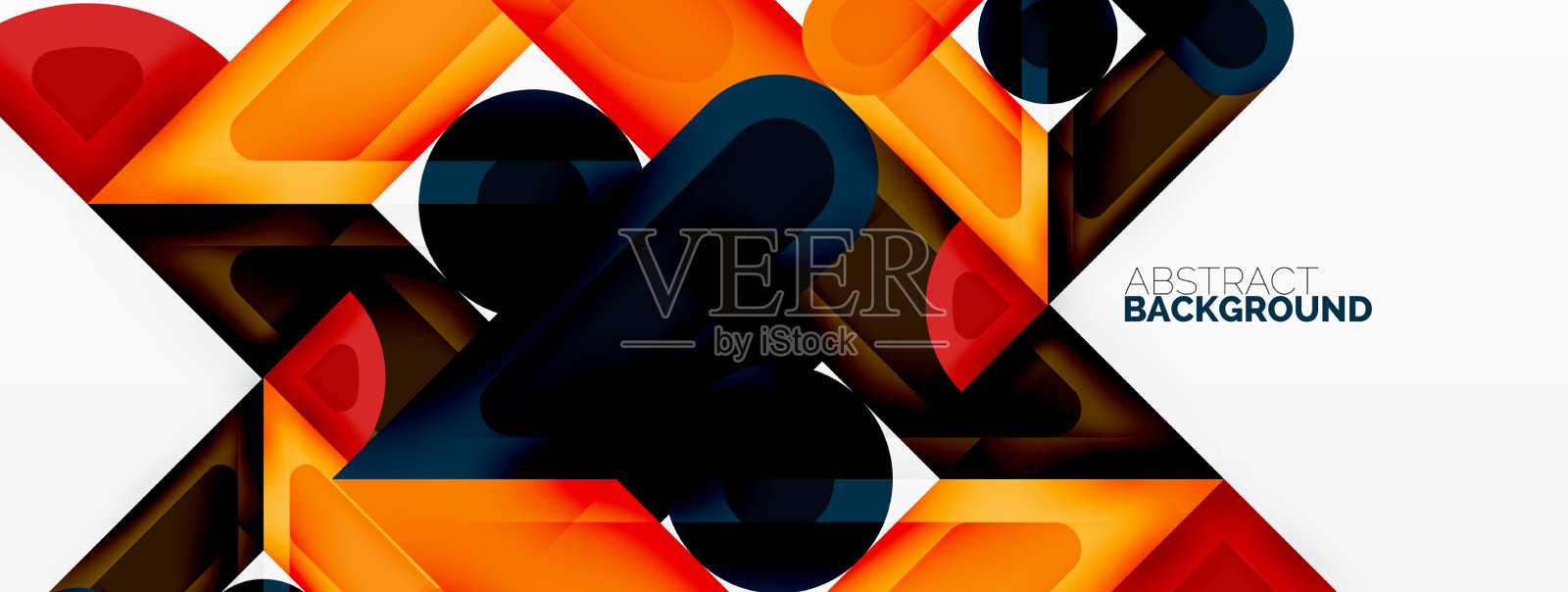 创意几何壁纸最小抽象插画图片素材