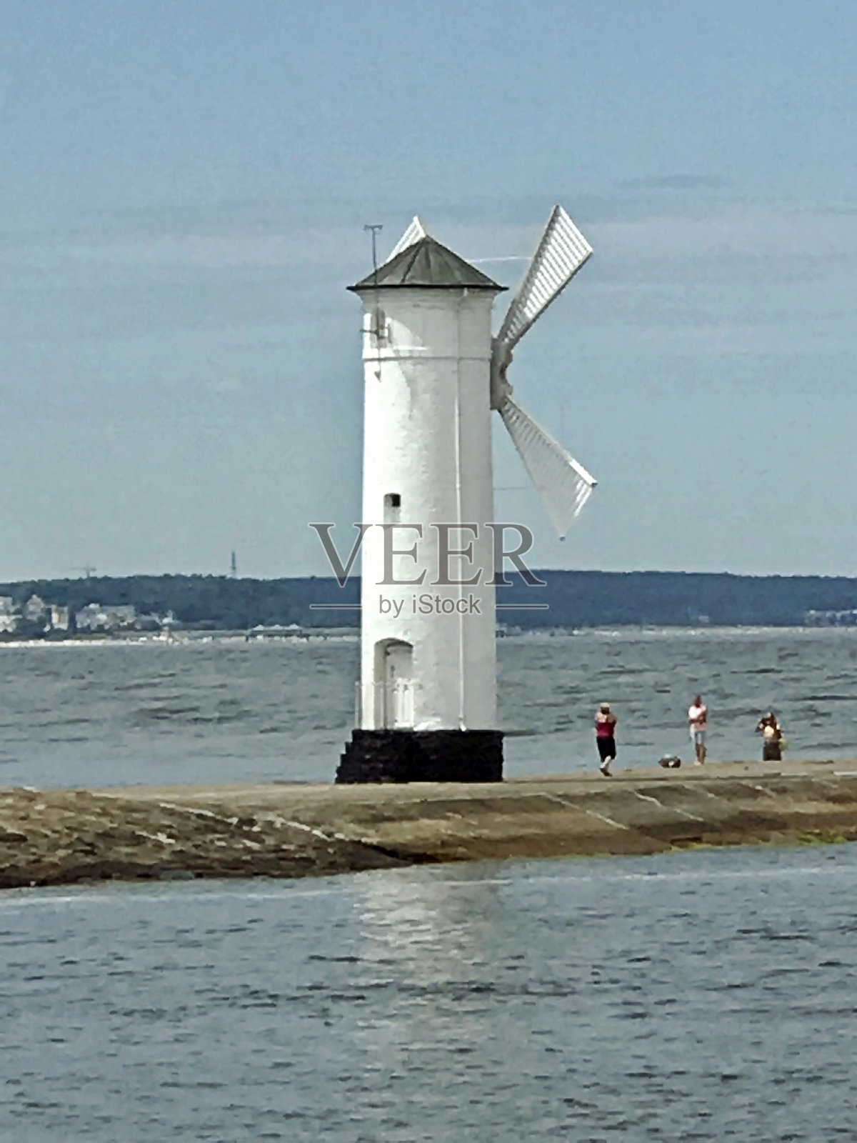 Swinojscie海港入口的地标照片摄影图片