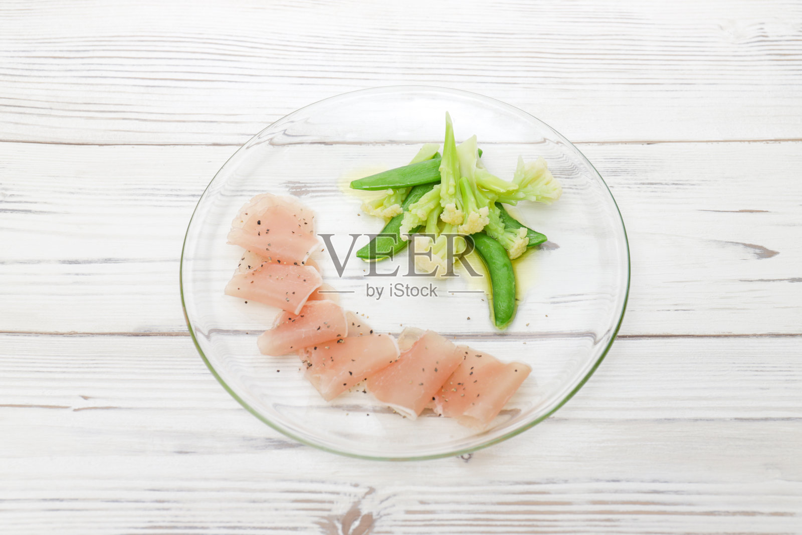 生火腿沙拉照片摄影图片