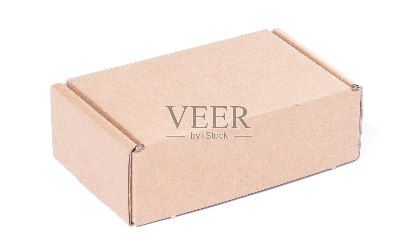 封闭纸板小盒子孤立照片摄影图片