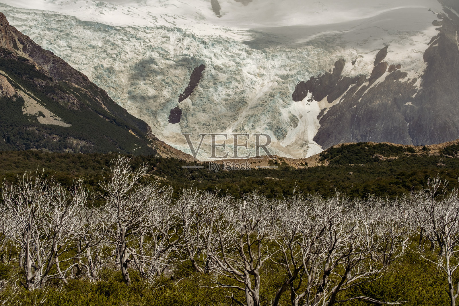 老爹泻湖冰川照片摄影图片