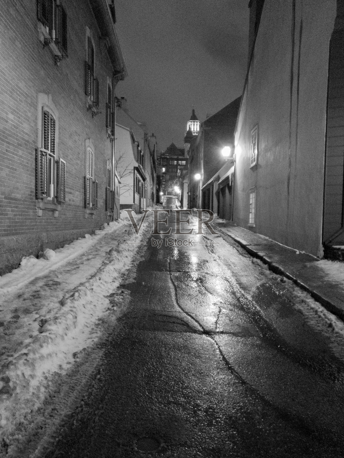 这是魁北克美丽的老城的一部分照片摄影图片