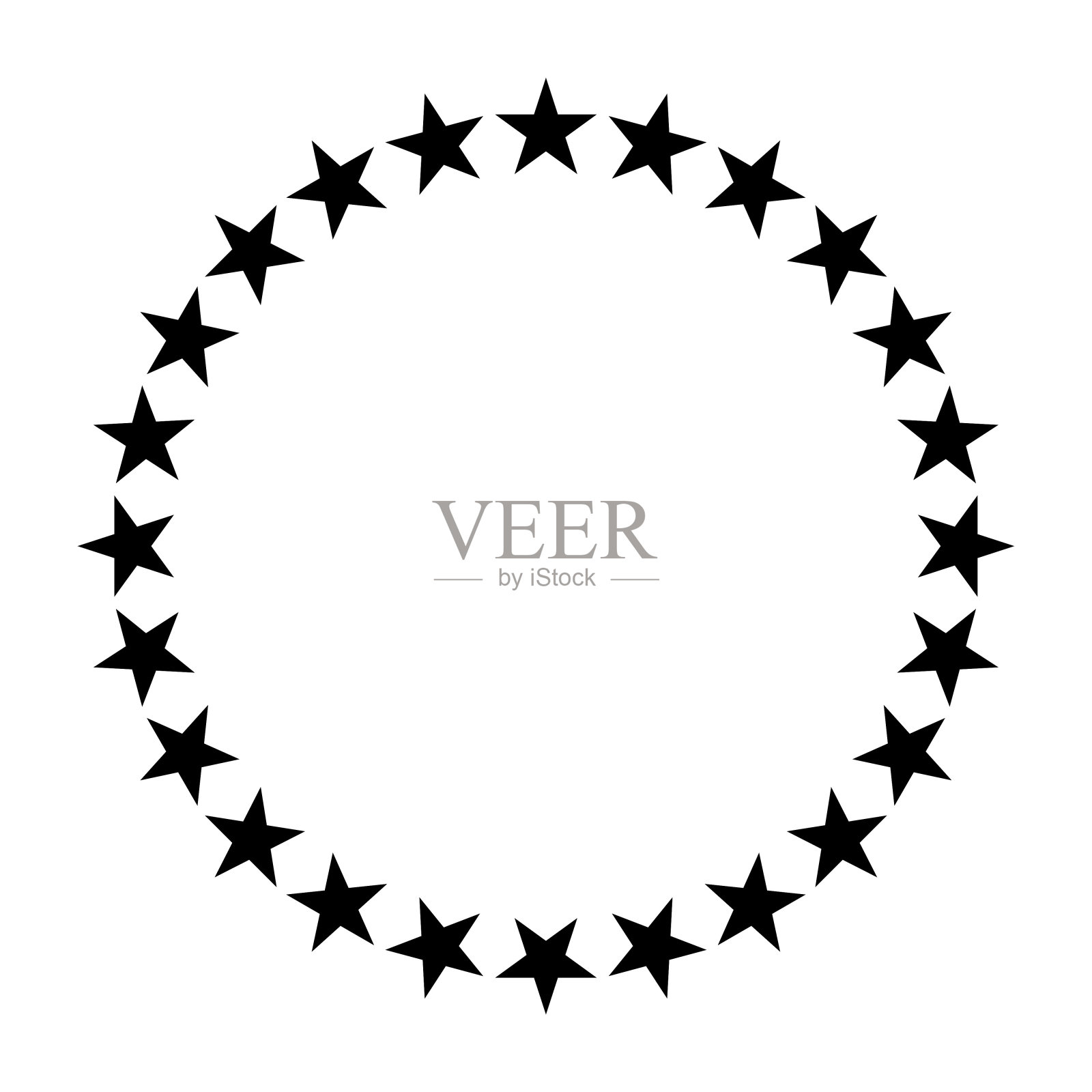 欧洲国旗之星图标。矢量图插画图片素材