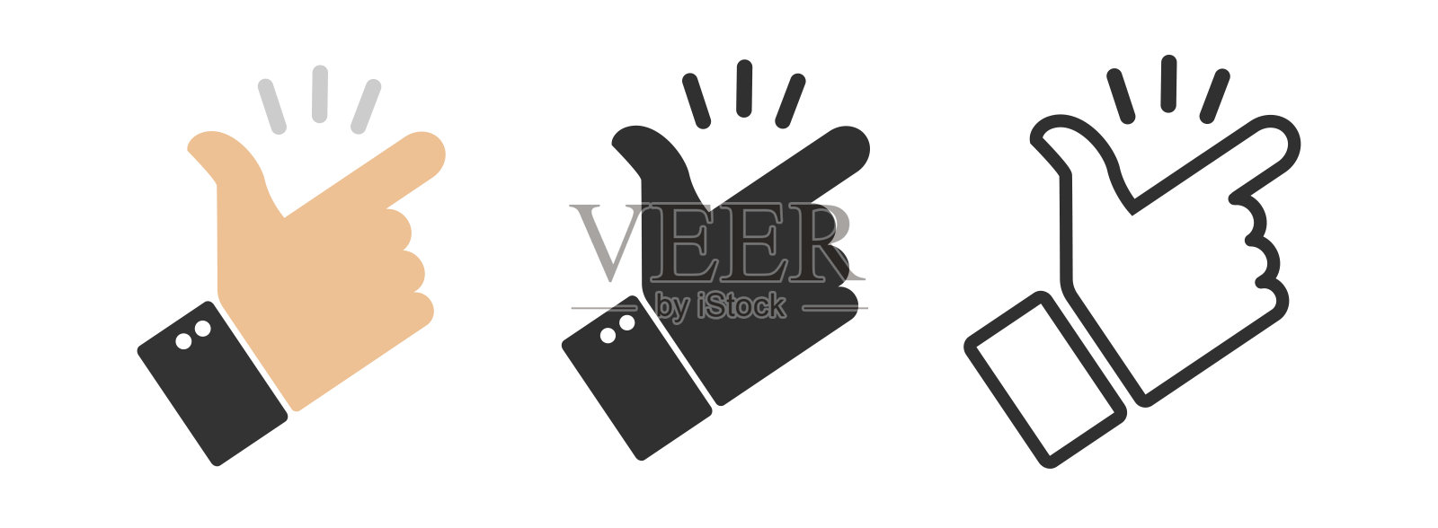 Snap finger图标插图图标素材