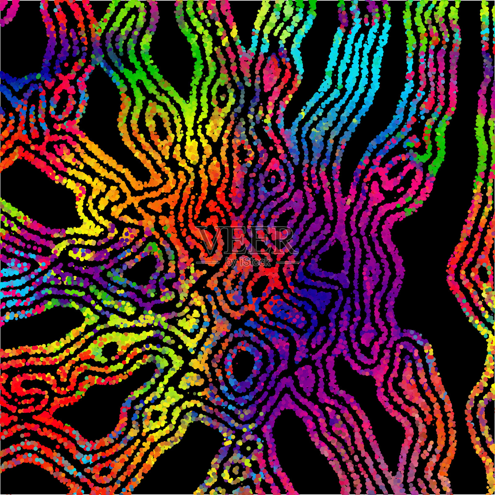 现代风格的明亮抽象形象。插画图片素材