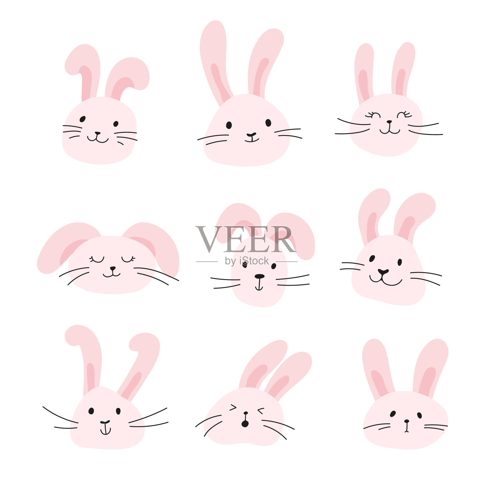 兔子设计元素图片