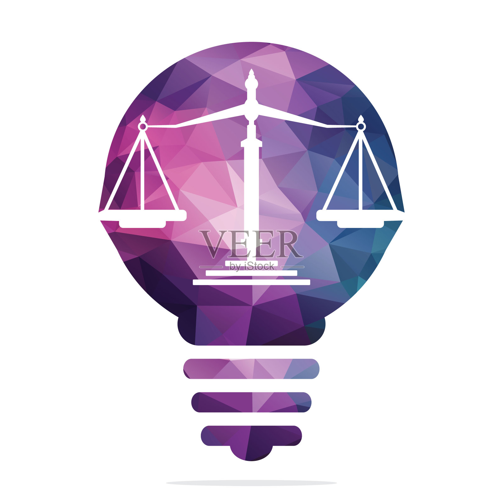 法律和律师标志设计。插画图片素材