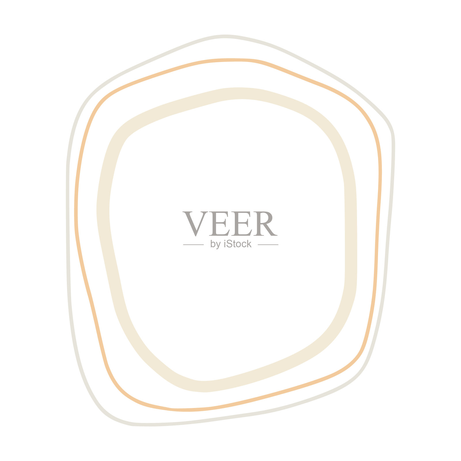 有机形状线性涂鸦插图设计元素图片