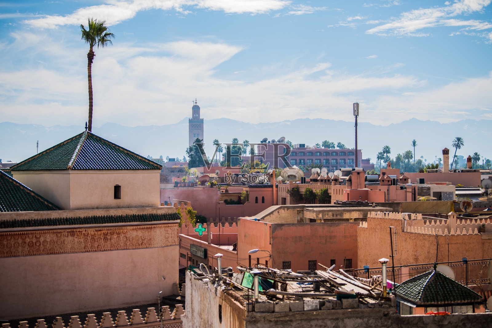 马拉喀什的旧麦地那区照片摄影图片