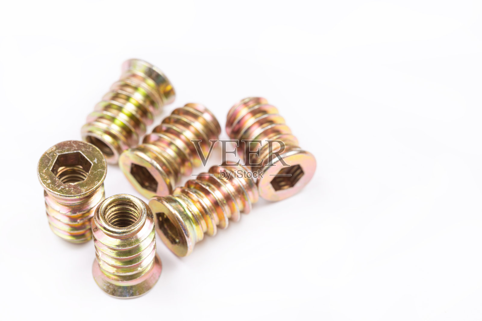 白色背景之上的木块隔离的威胁插入桩照片摄影图片