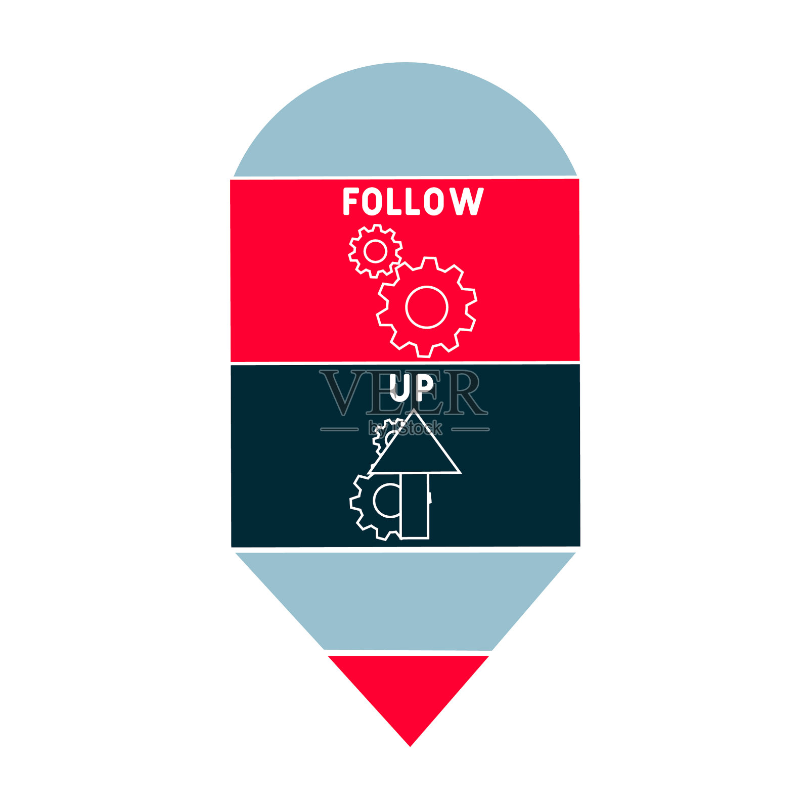 FU -后续首字母缩略词插画图片素材