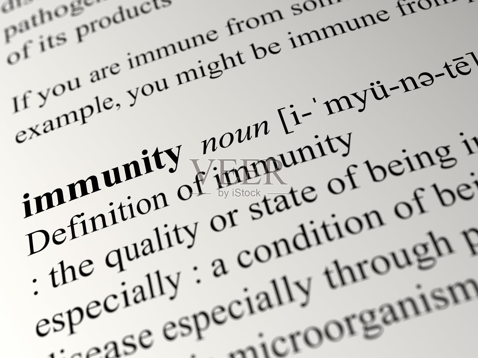 免疫的定义照片摄影图片