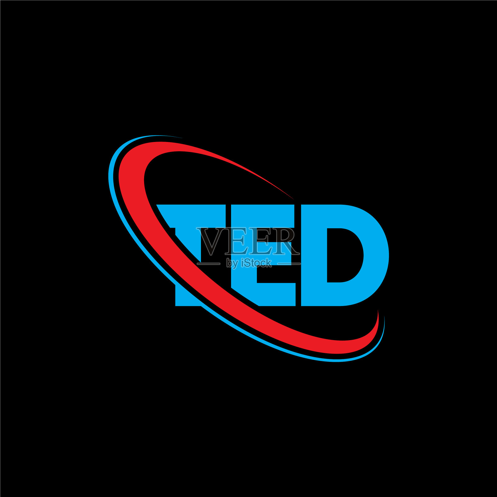 Ted logo Ted letter logo设计插画图片素材