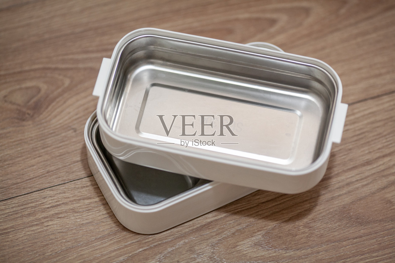 空的不锈钢食品容器午餐盒照片摄影图片