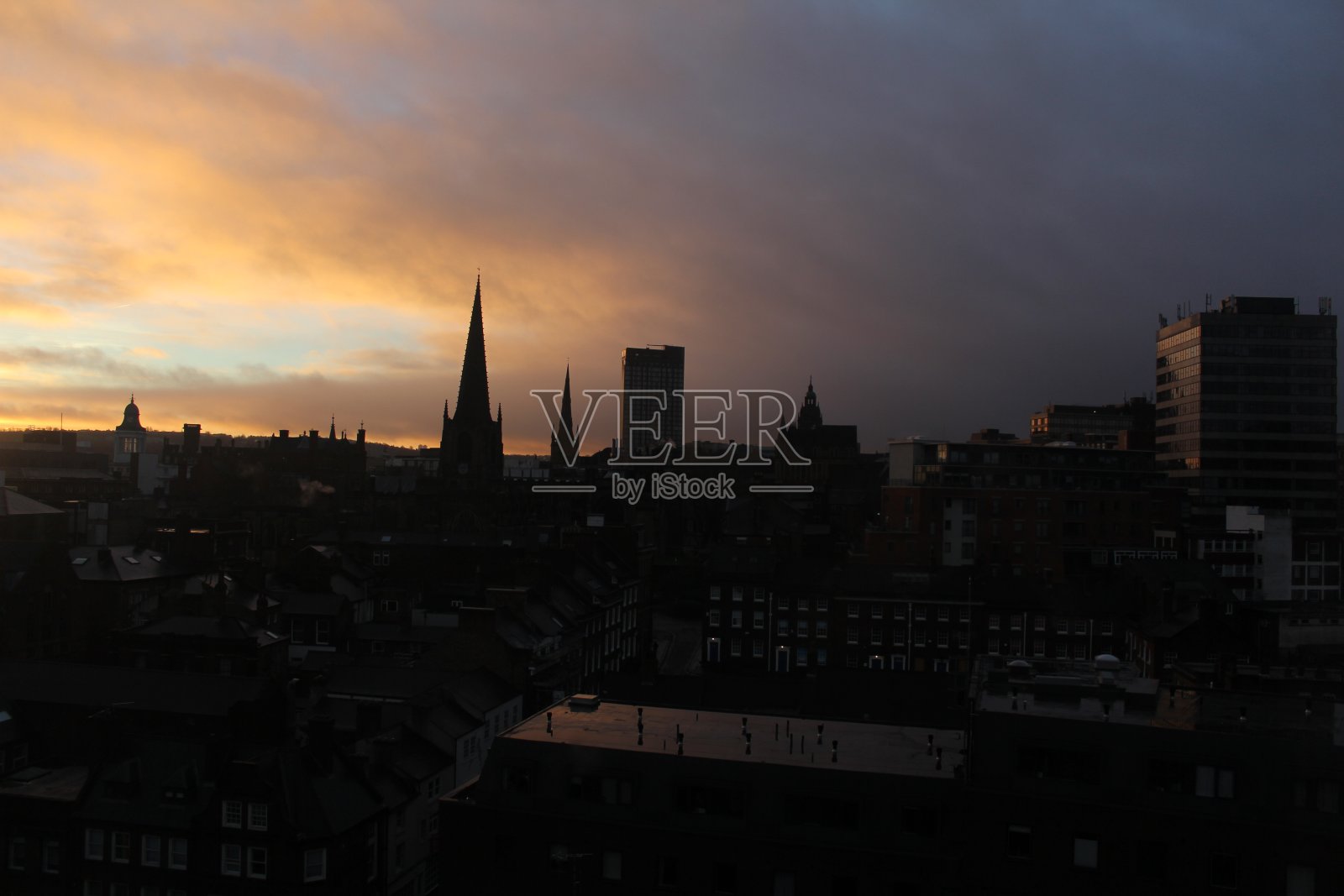 谢菲尔德的日出时间照片摄影图片