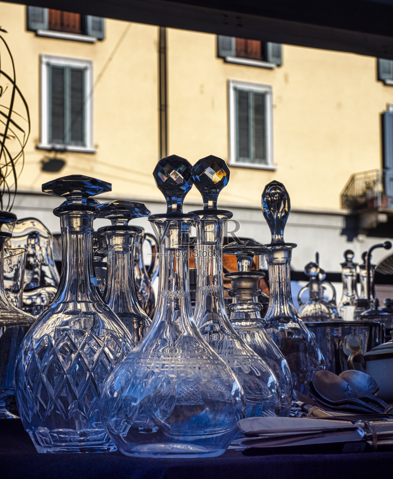 跳蚤市场照片摄影图片