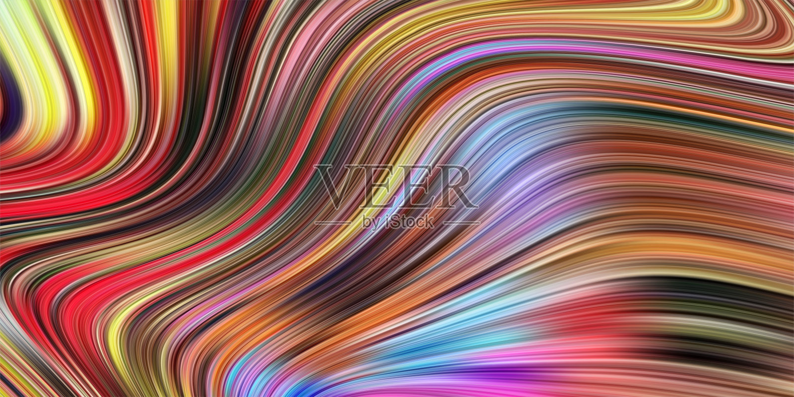 抽象大理石色彩斑斓,漆流波浪形背景插画图片素材