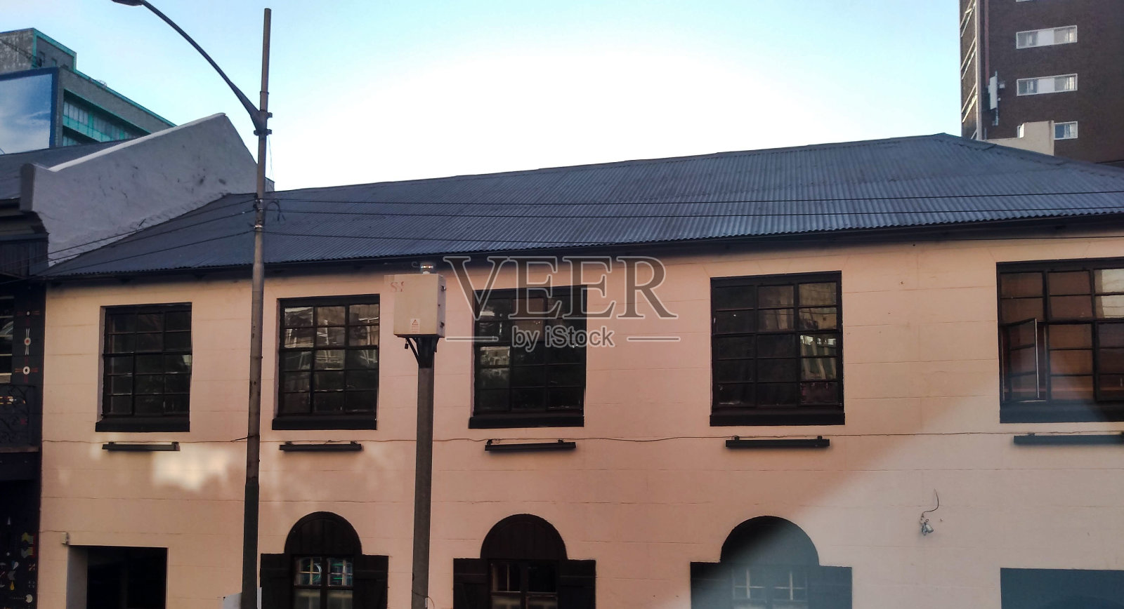 约翰内斯堡的中部地区。南非最大的城市。照片摄影图片