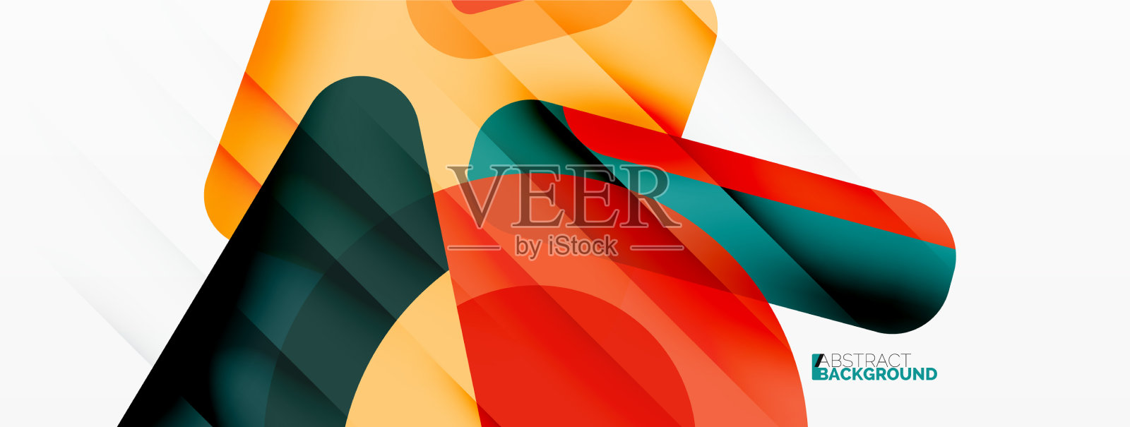 原始的几何形状-直线三角形插画图片素材