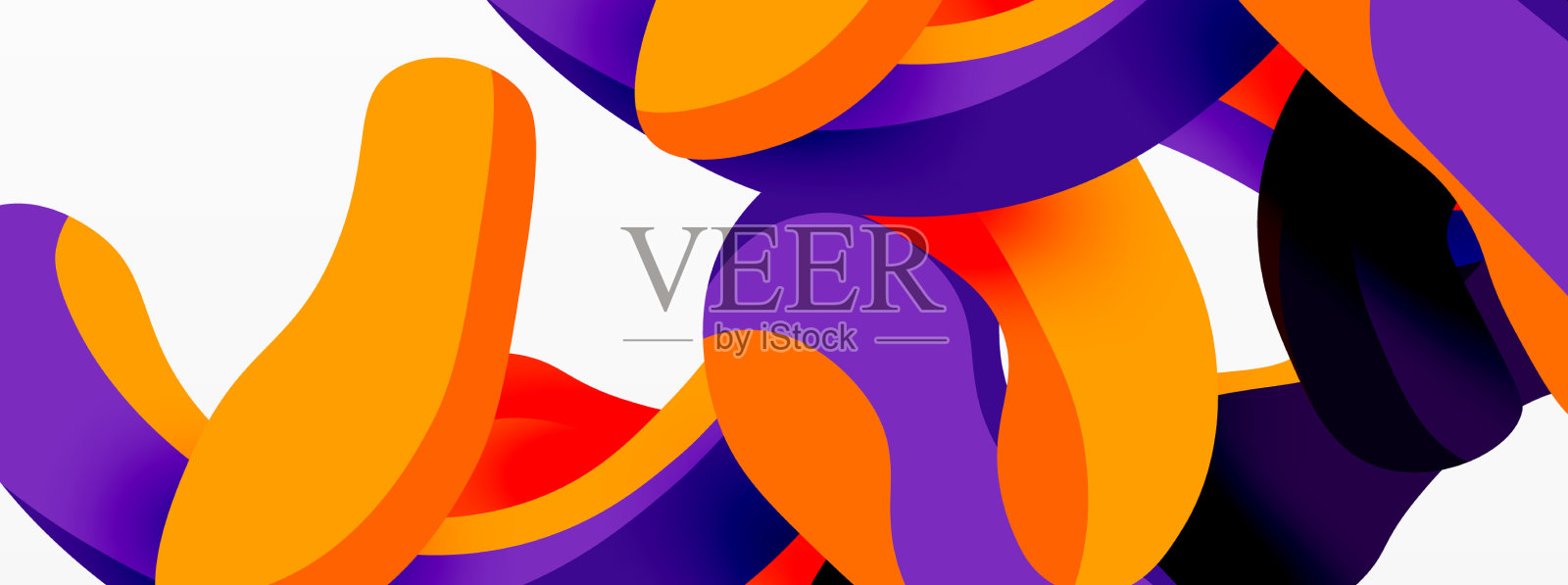 创意几何壁纸飞溅液体波插画图片素材