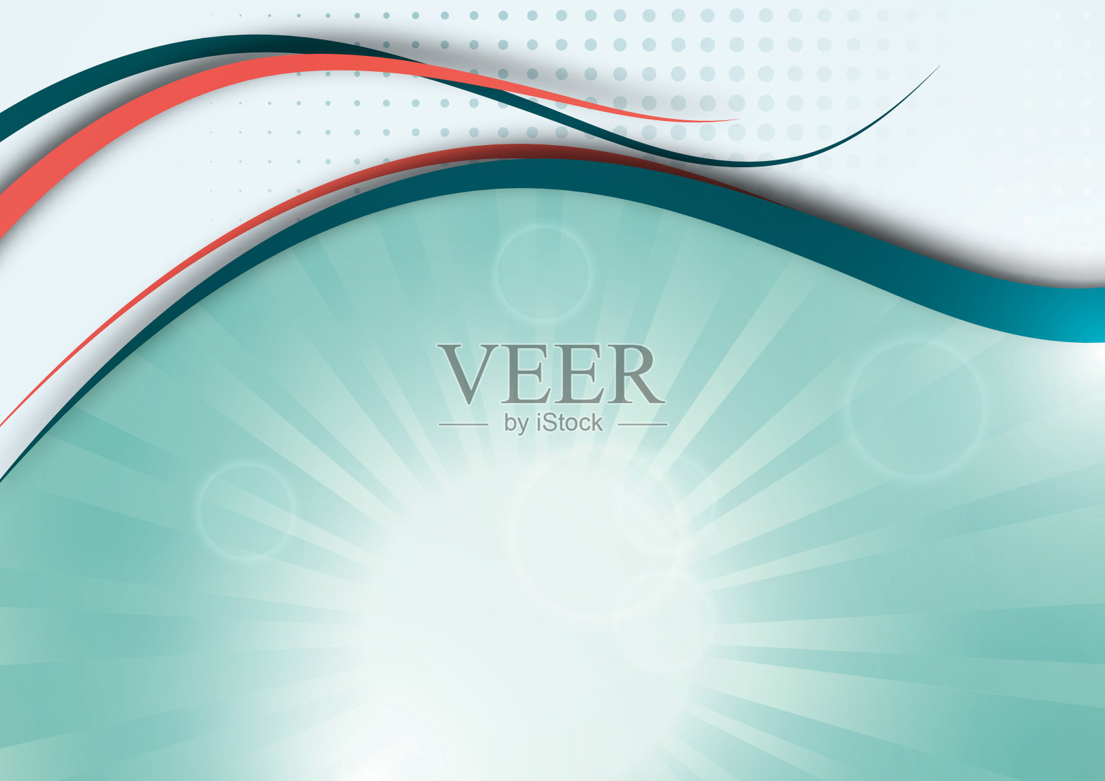 抽象光滑的线条,光线,波浪。五彩缤纷的颜色。演示模板,应用程序壁纸,横幅或海报。向量插画图片素材