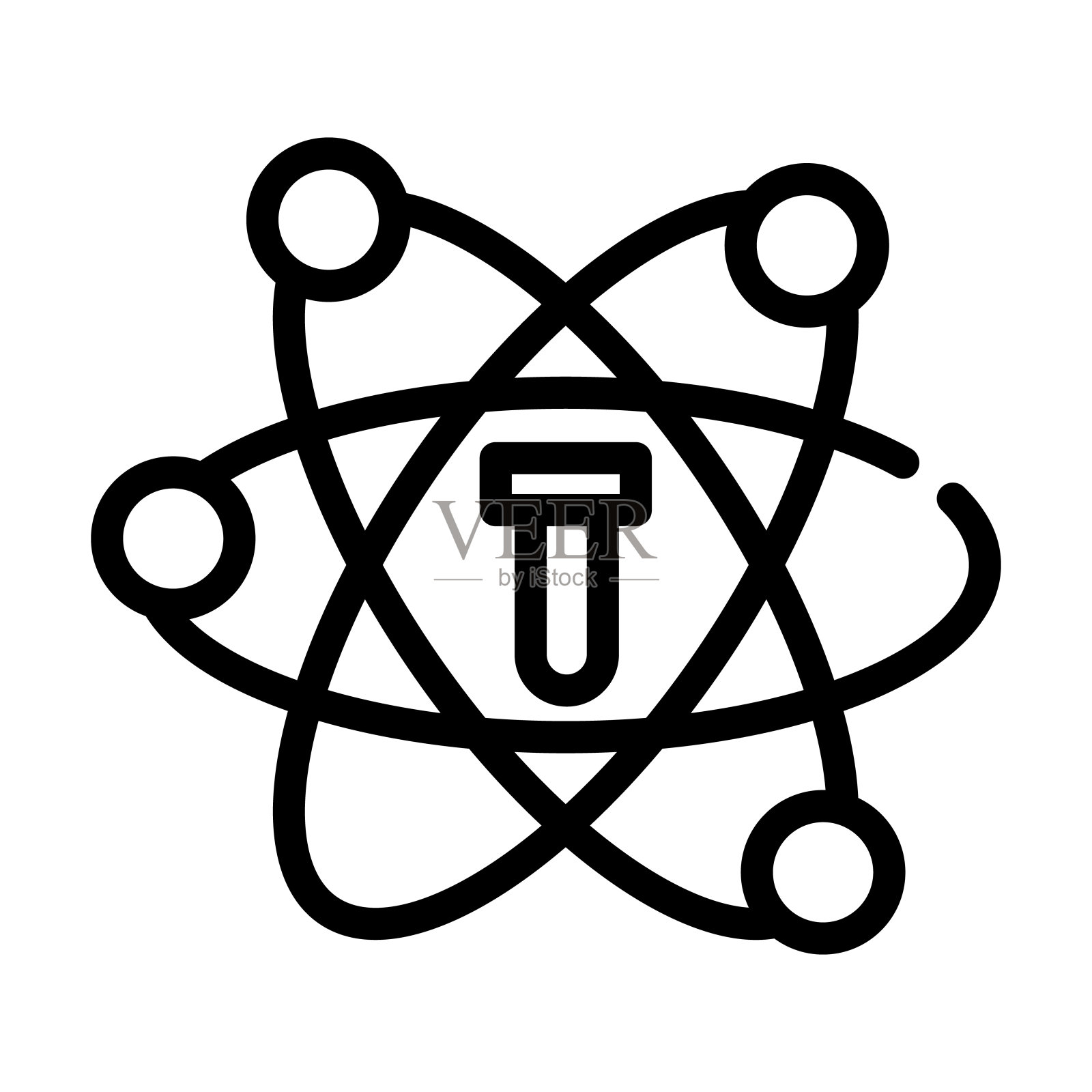 科学细线图标。研究,医学线性图标从化学概念孤立轮廓符号。矢量插图符号元素的网页设计和应用程序。插画图片素材