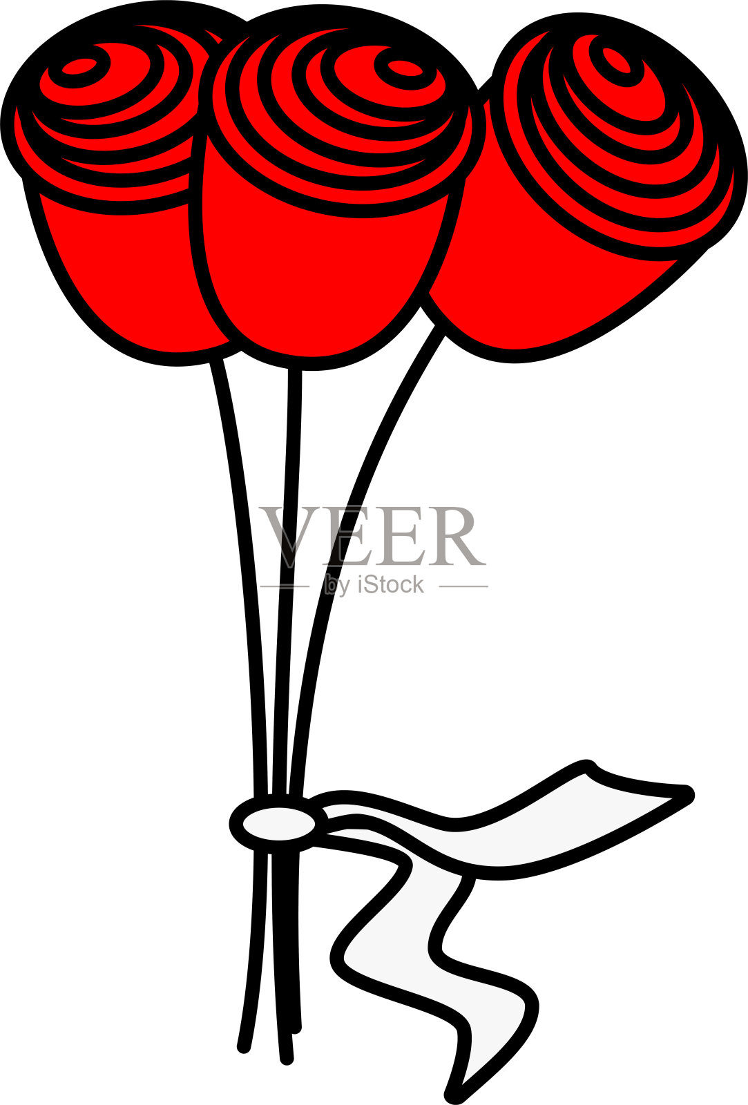 束玫瑰设计元素图片