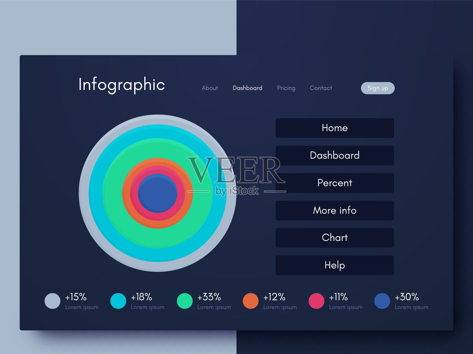 商业手册的现代信息图形矢量元素。适用于网站,公司宣传册,广告和市场营销。饼状图、折线图、条形图和时间线。插画图片素材