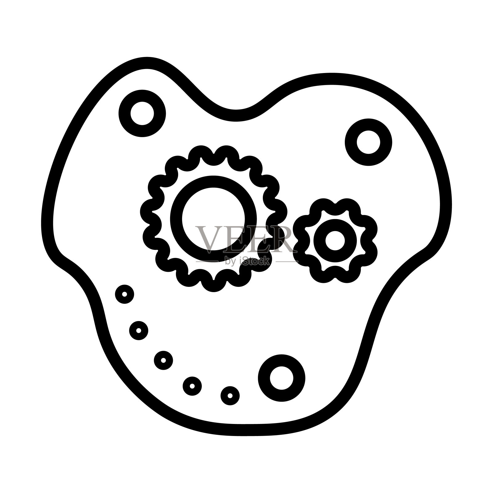 汽车油泵图标从汽车配件收集。薄线性汽车油泵,汽车,汽油轮廓图标孤立在白色背景上。线矢量汽车油泵标志,网络和移动符号。插画图片素材