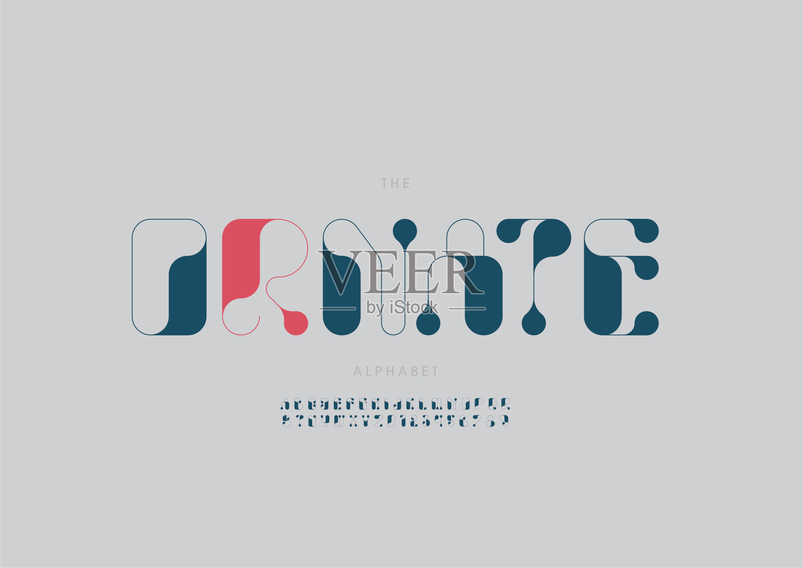 华丽的字母插画图片素材