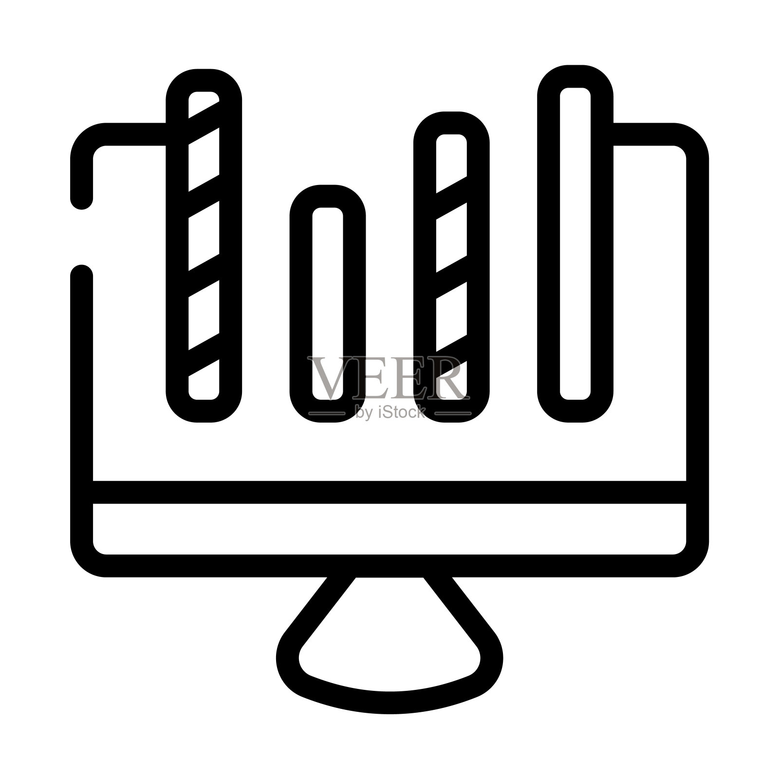 股票交易细线图标。成交,握手线性图标从业务概念孤立轮廓符号。矢量插图符号元素的网页设计和应用程序。图标素材