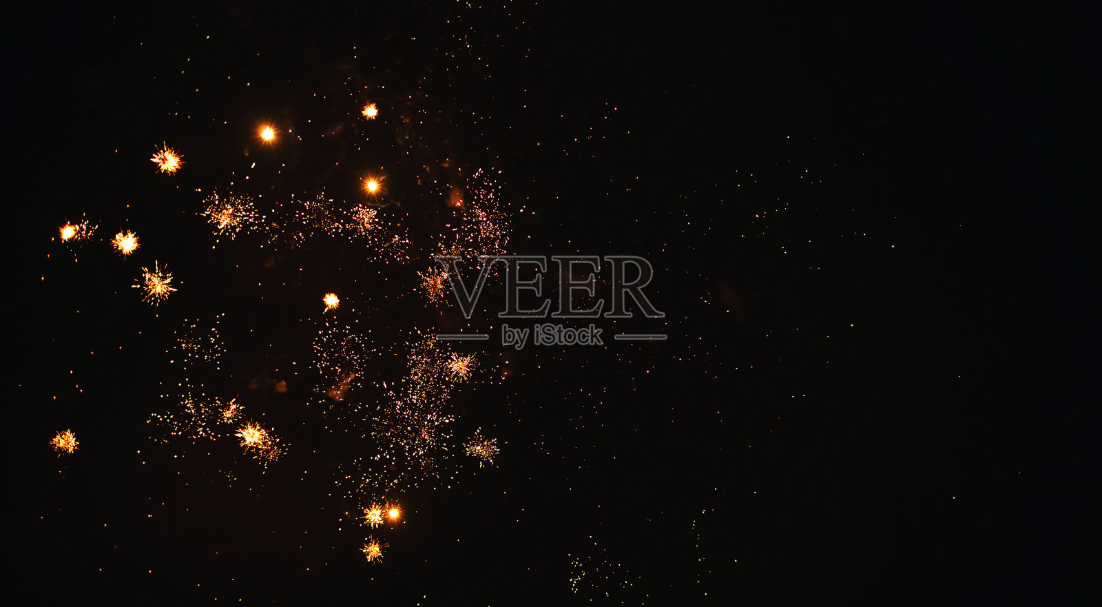 新年的烟火和复印空间照片摄影图片