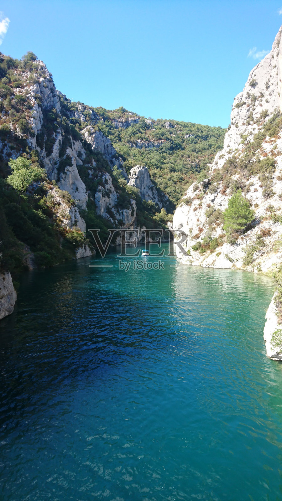 韦尔东峡谷,法国南部。照片摄影图片