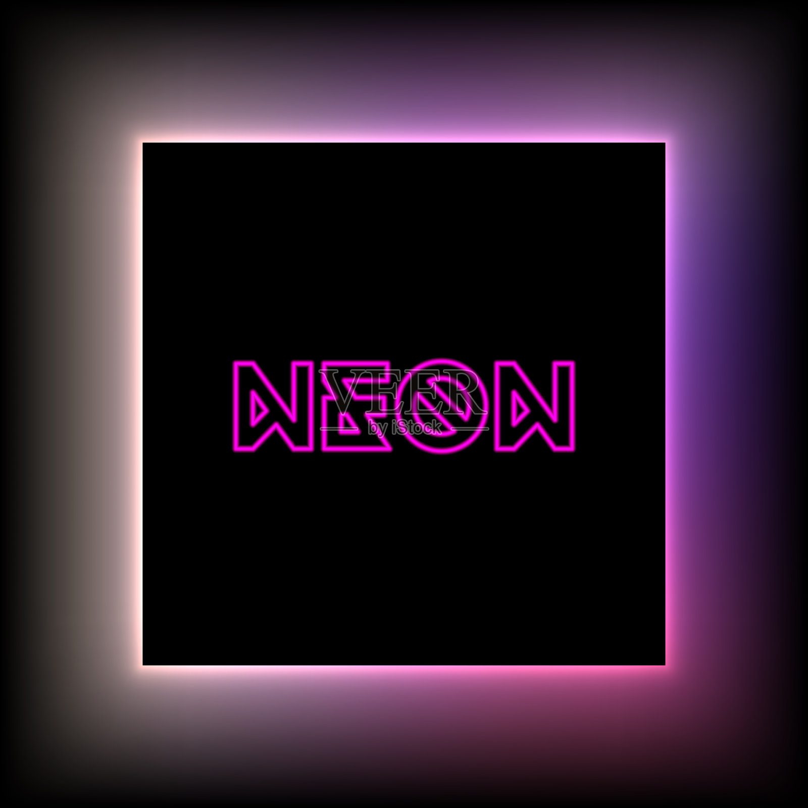 矢量紫色霓虹背景插画图片素材