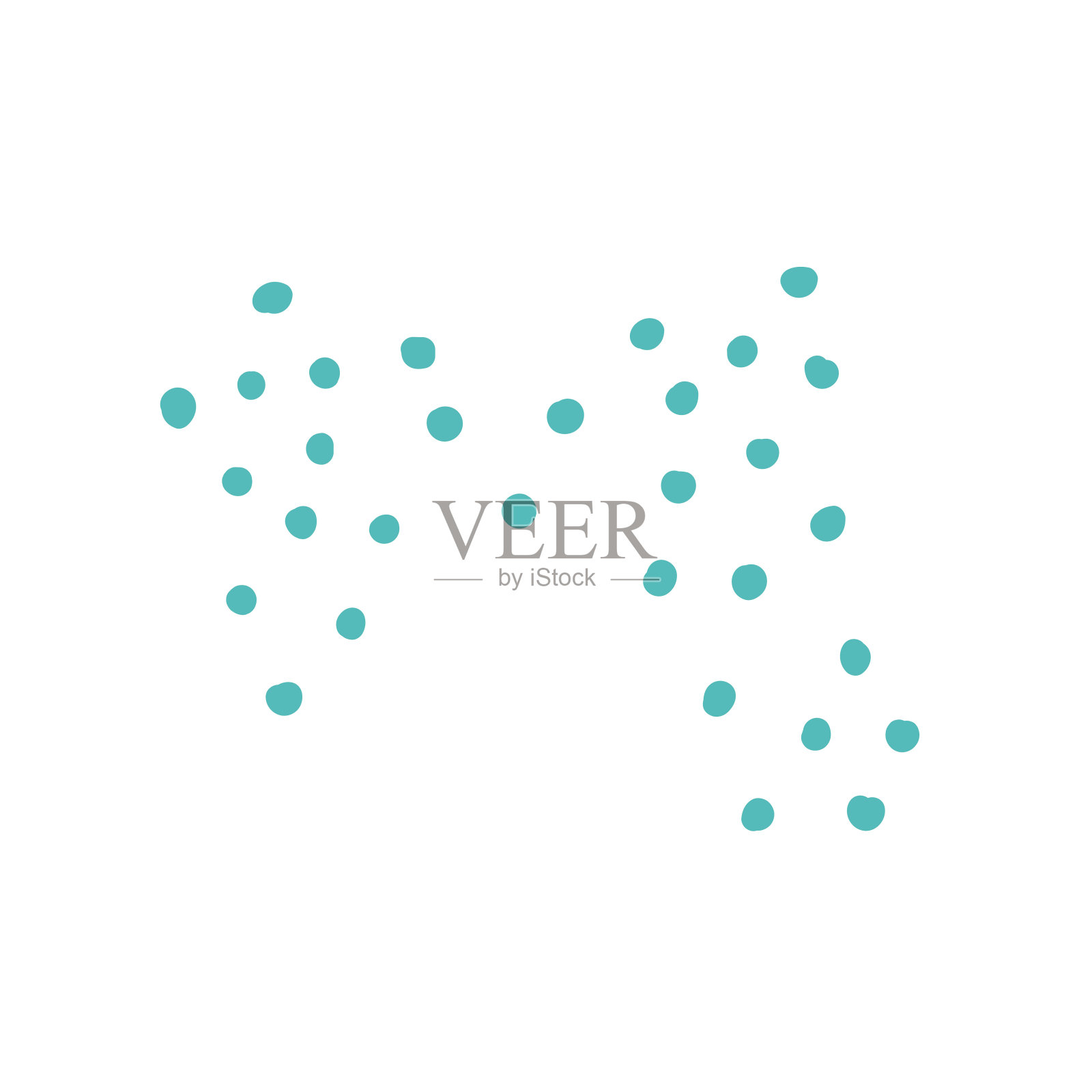 抽象几何道奇形状柔和的颜色插画图片素材