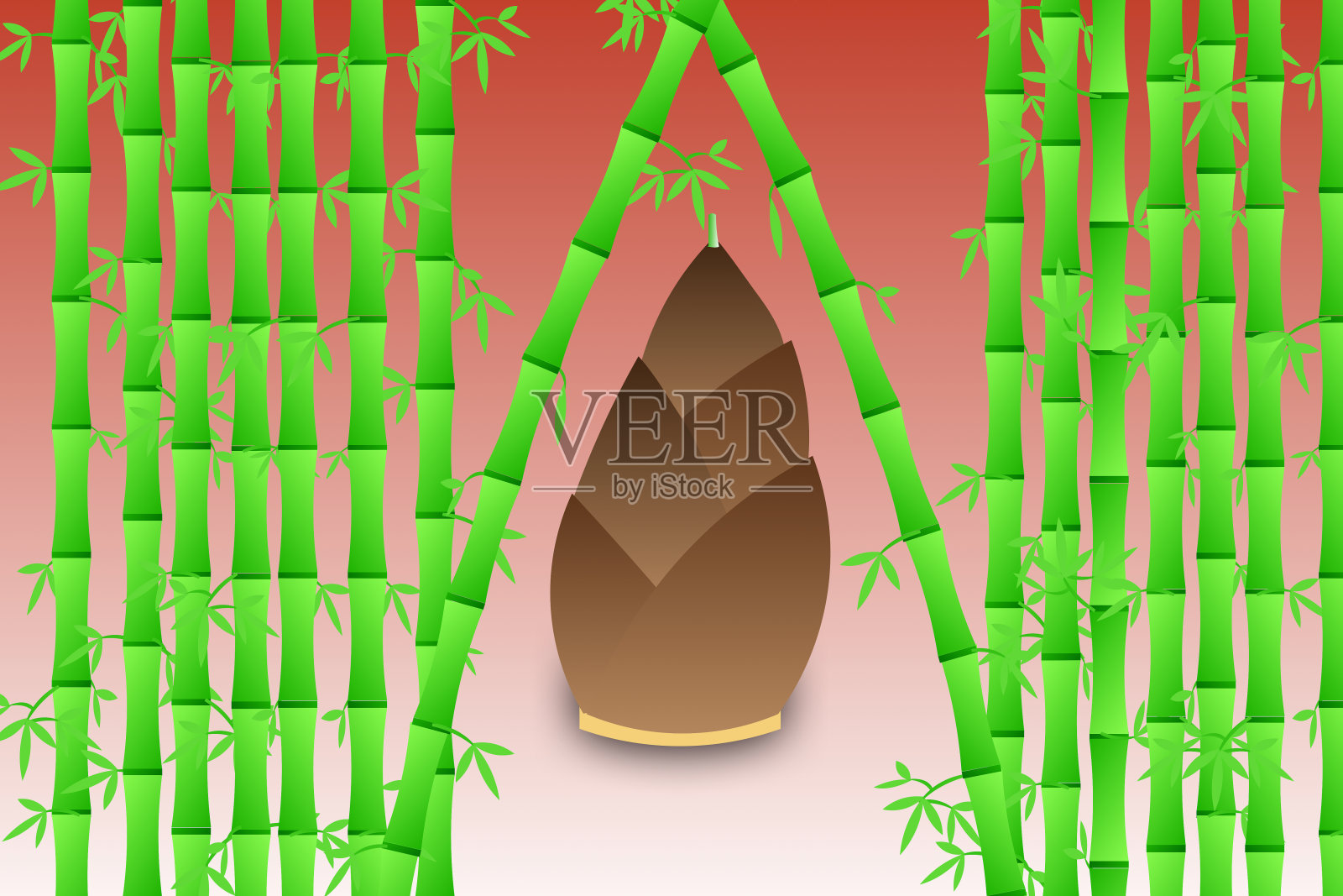 竹笋插画图片素材