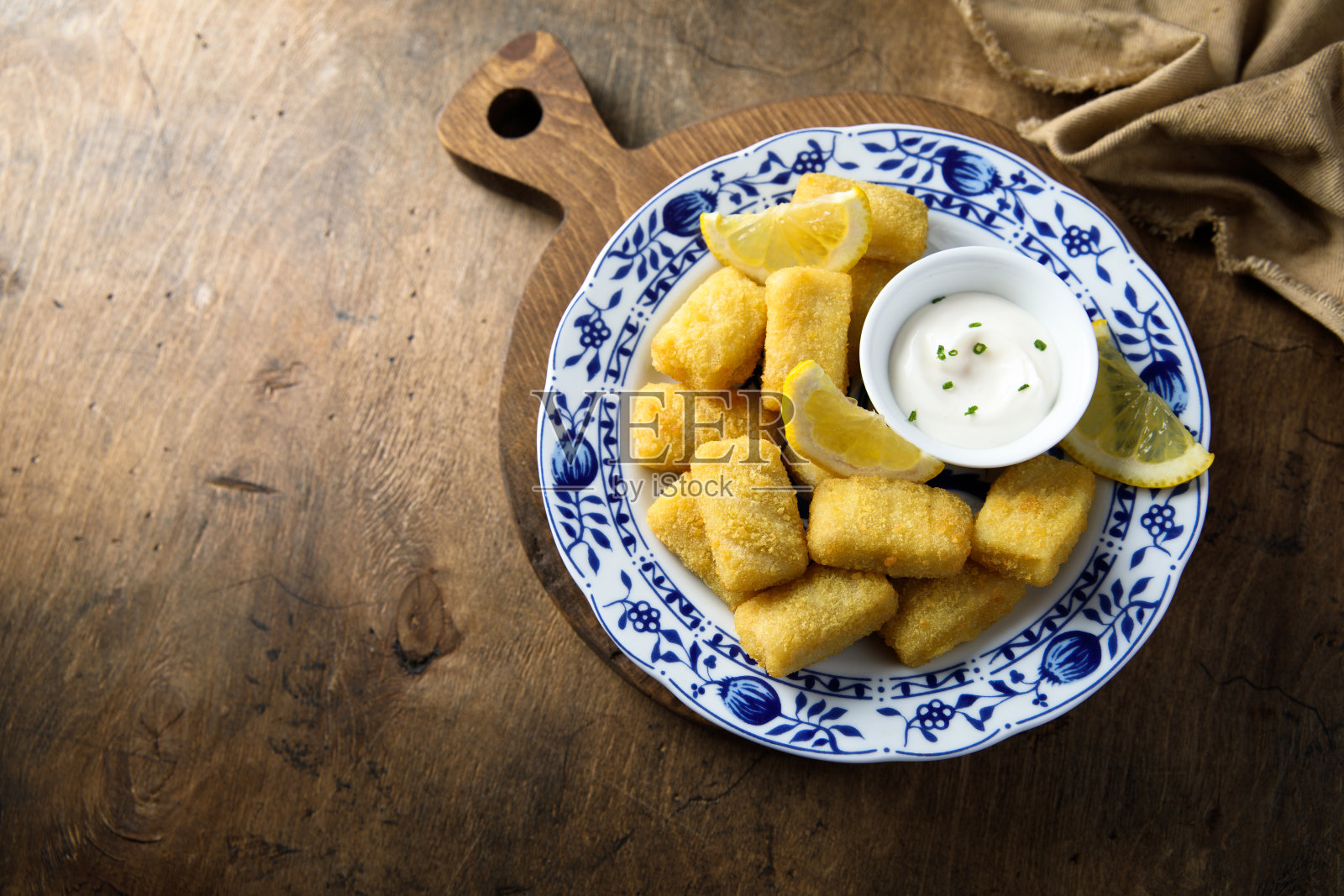 鱼肉饼照片摄影图片