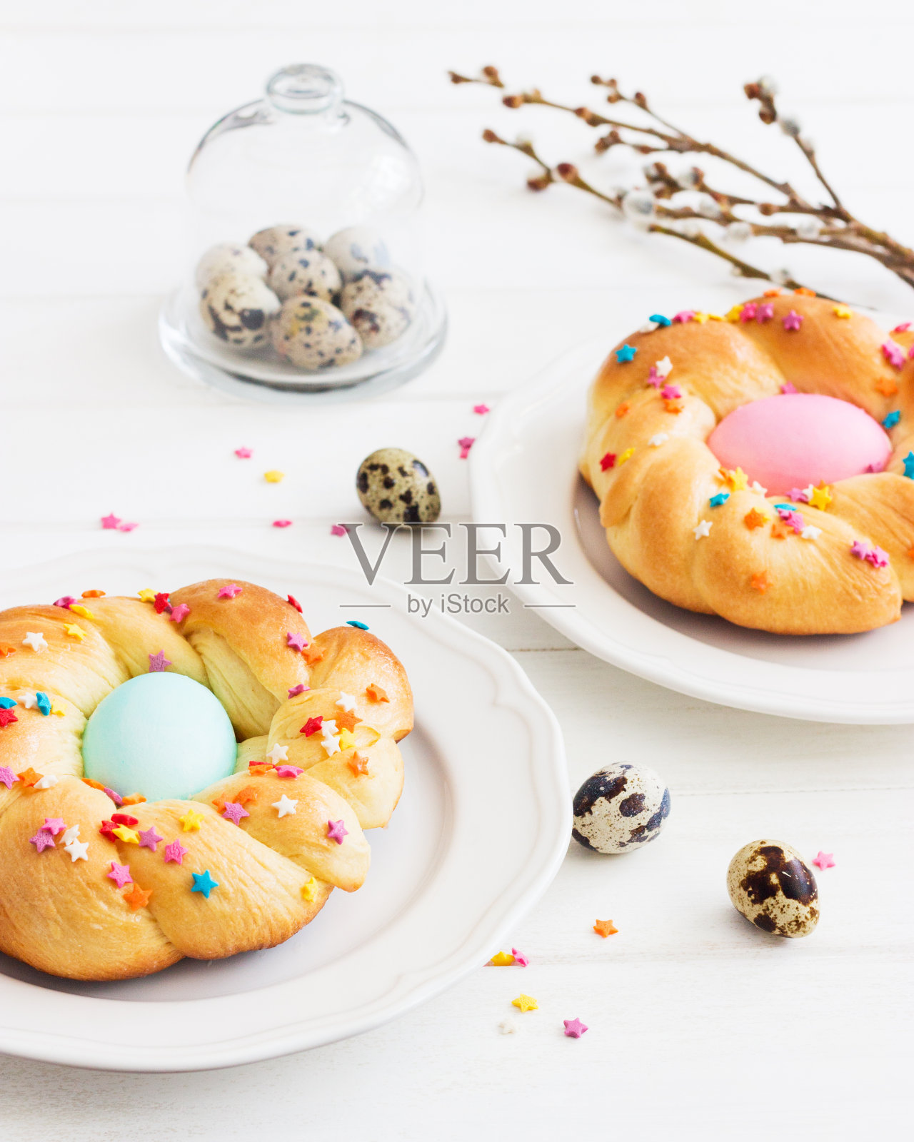 复活节传统意大利复活节的Pane。照片摄影图片