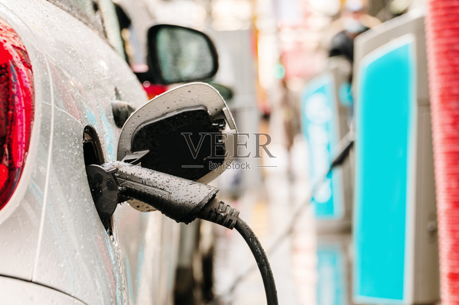 插电电动汽车照片摄影图片