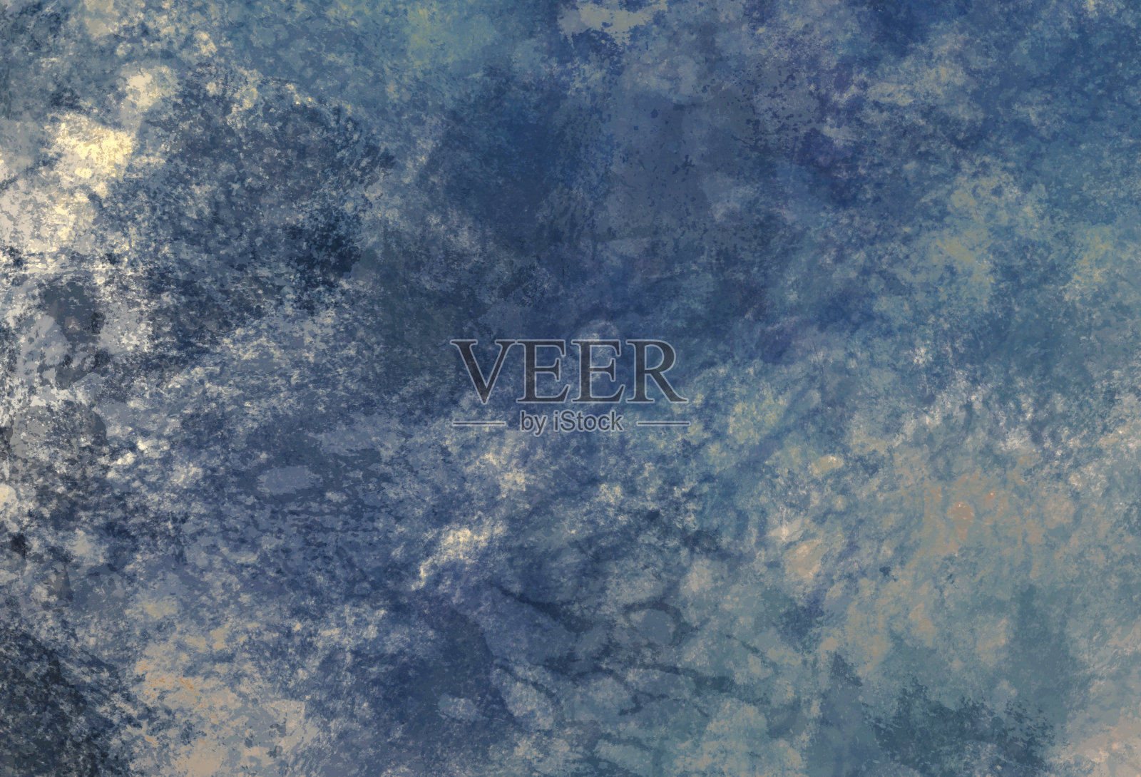 蓝灰色彩绘背景抽象的黑色复古垃圾染色纸或石头纹理与乡村破旧的风化图案照片摄影图片