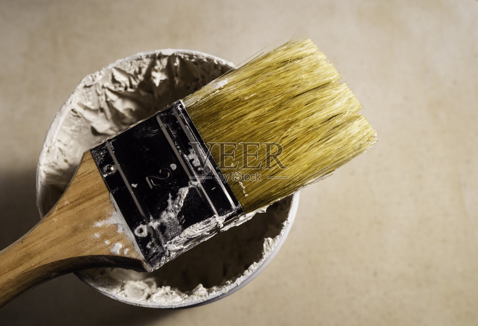 油漆刷的特写照片摄影图片