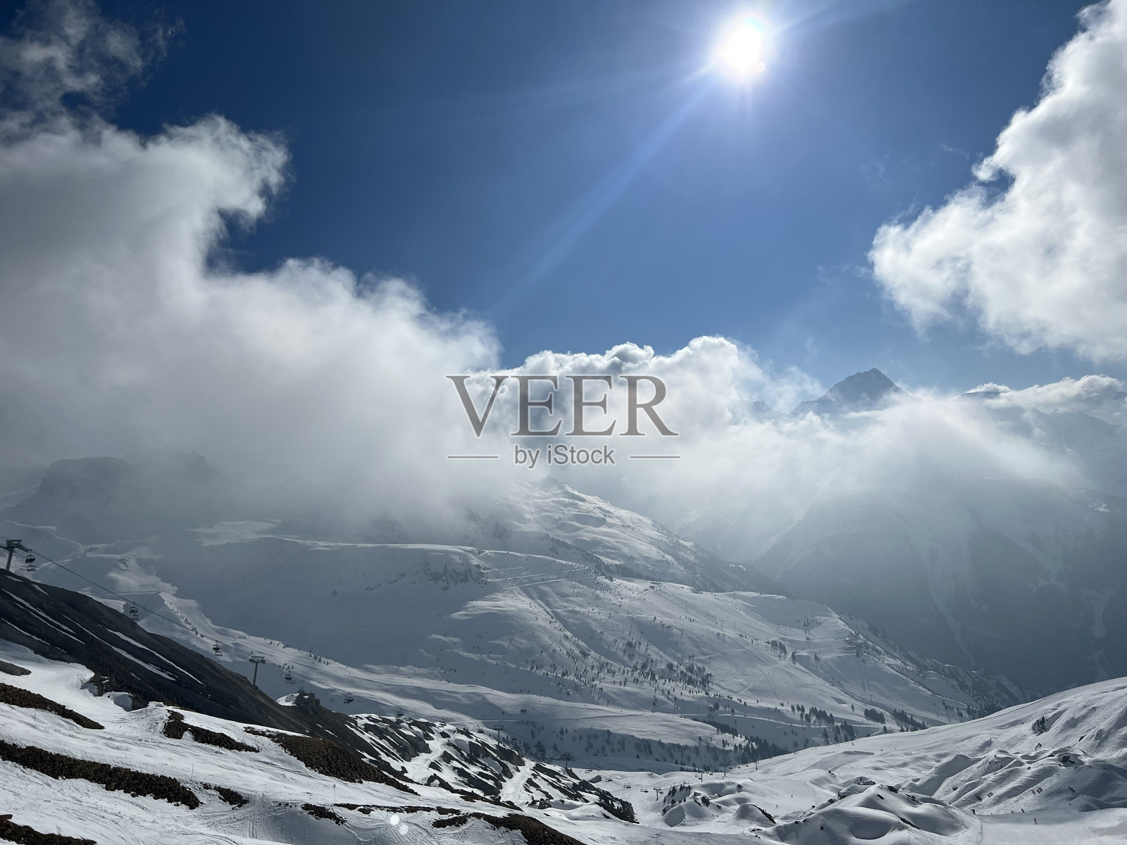 法国阿尔卑斯山脉照片摄影图片