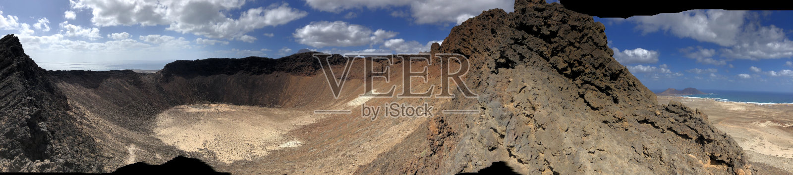 圣文森特古火山口照片摄影图片