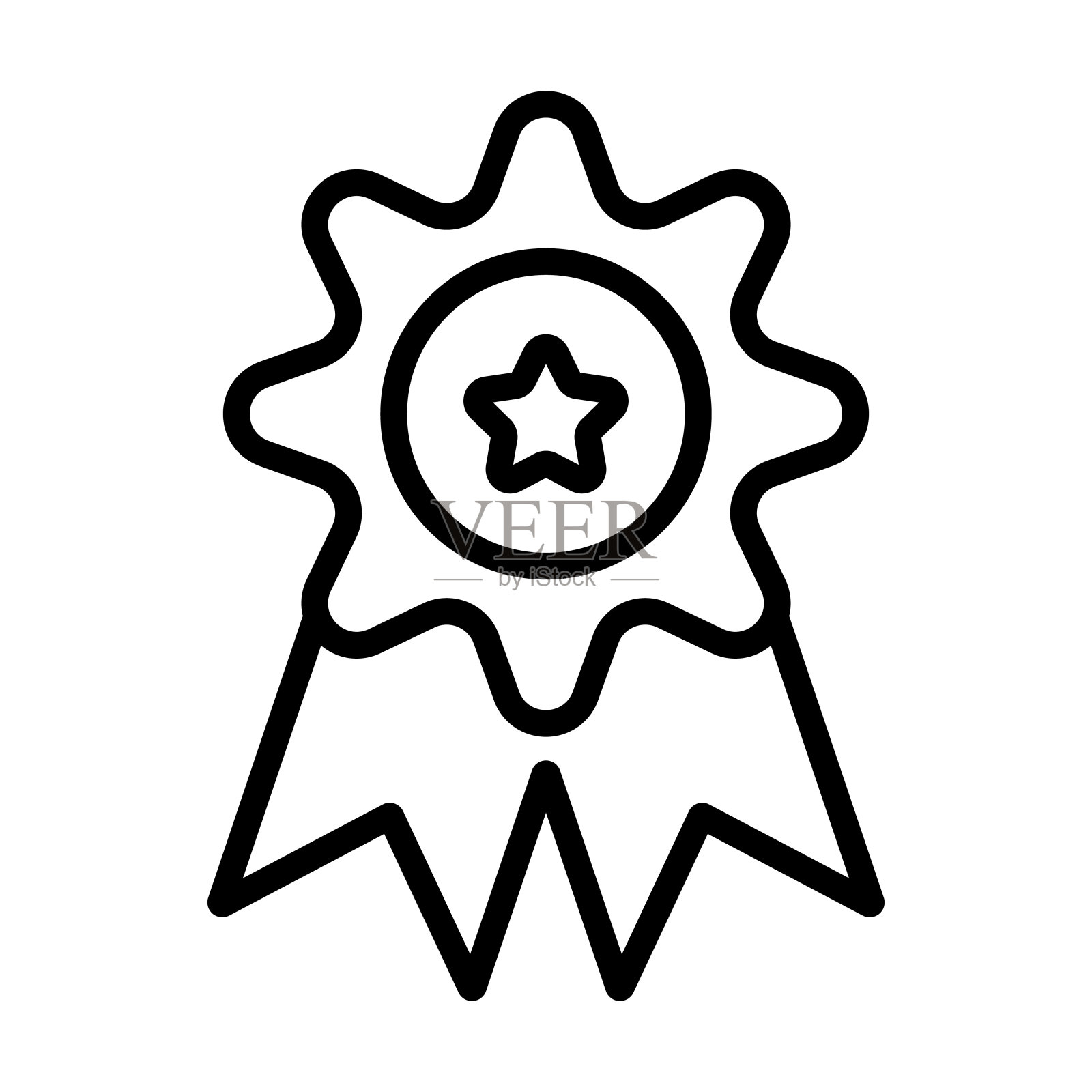 从电影院收集的奖项符号图标。薄线性奖励符号,奖励,应用程序大纲图标孤立在白色背景。线矢量奖励符号符号,网络和移动符号。插画图片素材