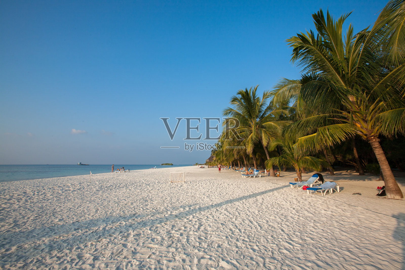 马尔代夫的海滩照片摄影图片