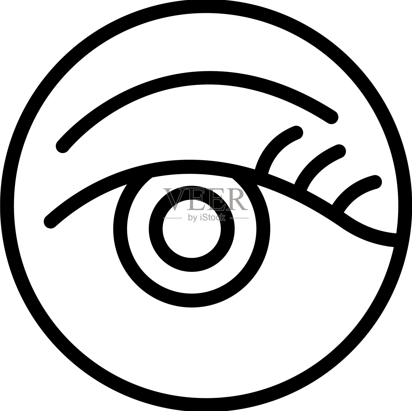 凝胶贴片图标轮廓眼罩插画图片素材