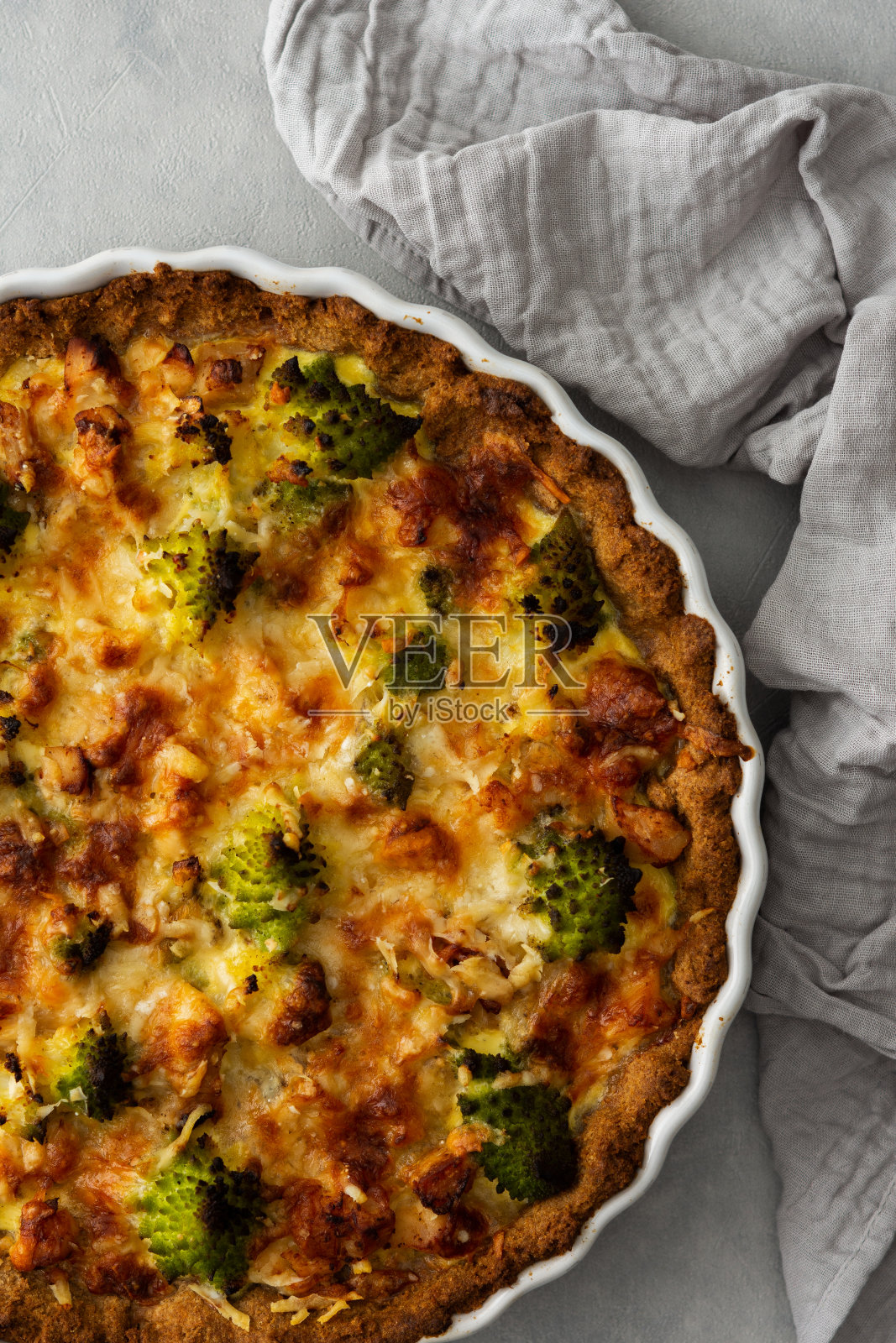 罗马卷心菜派照片摄影图片